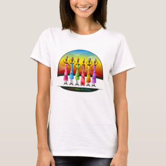 T-shirts Mulheres africanas com embarcações. Afrika