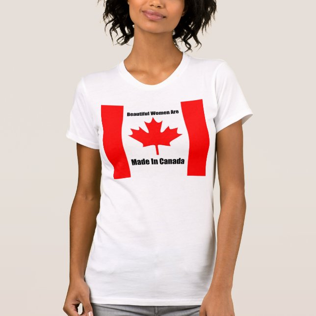 T-shirts Mulheres canadenses bonitas (Frente)