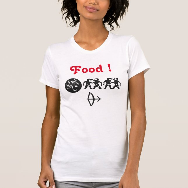 T-shirts #Mulheres #Comida #T-Shirt (Frente)
