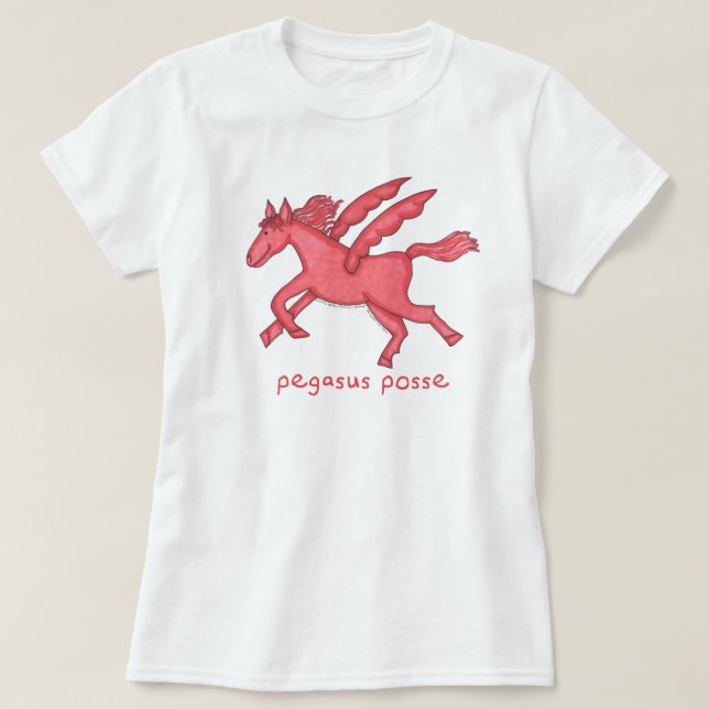 T-shirts Mulheres da legião de Pegasus (vários estilos) (Frente do Design)