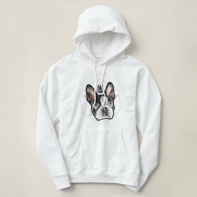 T-shirts Mulheres do rei Boston Terrier (Frente do Design)