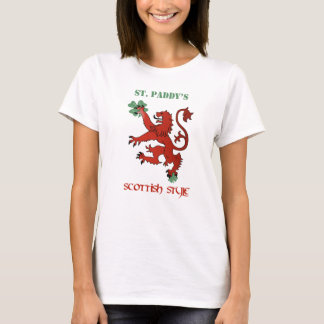 T-shirts Mulheres escocesas do estilo
