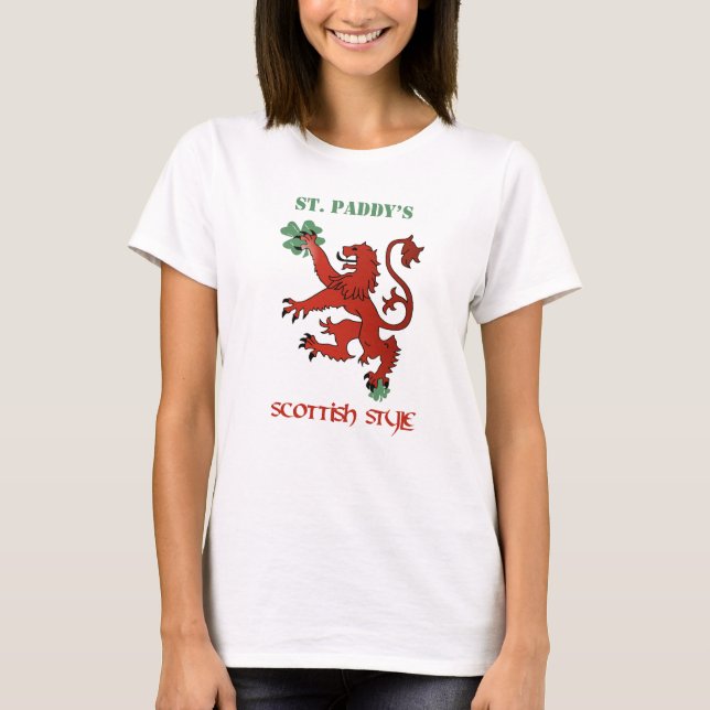 T-shirts Mulheres escocesas do estilo (Frente)
