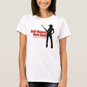 T-shirts Mulheres Reais Têm Armas