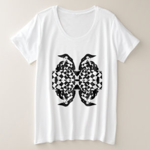 T-shirts Mulheres Revestidas Retron High Fashier Checker