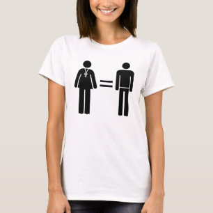 T-shirts Mulheres São Iguais A Homens Feministas