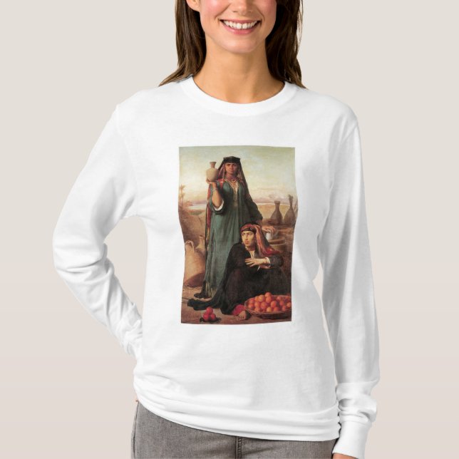 T-shirts Mulheres vendendo água e laranjas.. (Frente)