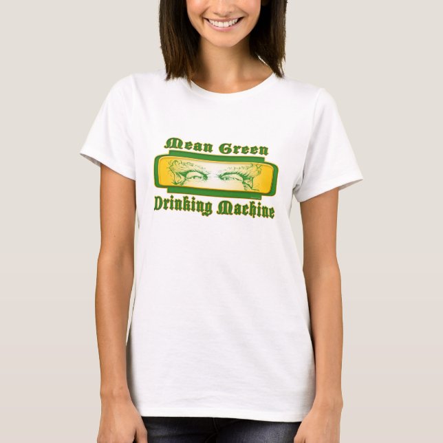 T-shirts Mulheres Verdes (Frente)
