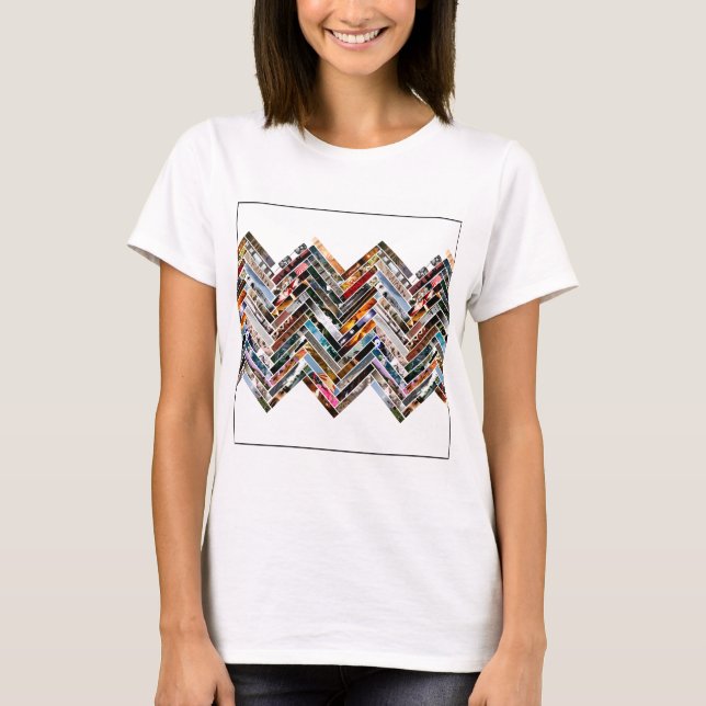 T-shirts Multi colagem da foto (Frente)