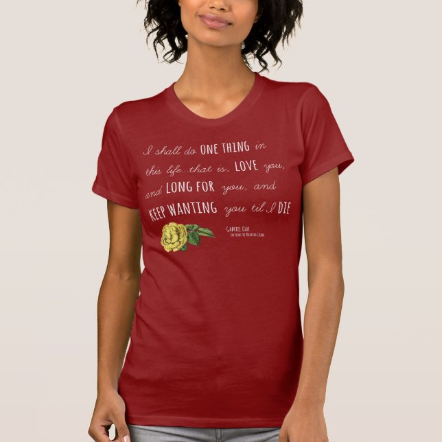 T-shirts Multidão de Madding "uma obscuridade floral da (Frente)
