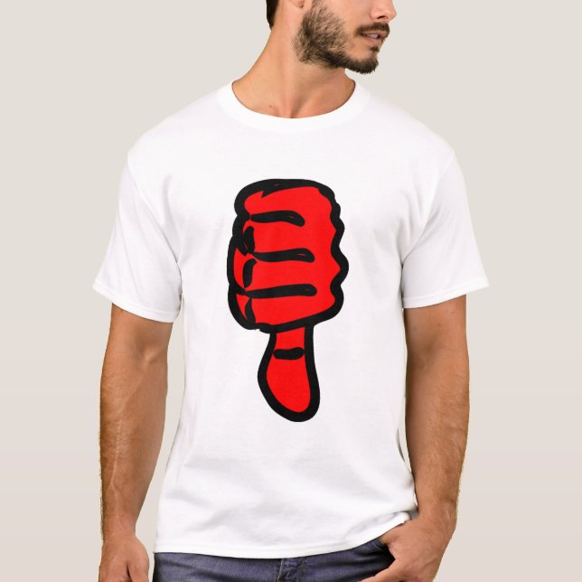 T-shirts Mumbs Vermelhos para Baixo (Frente)