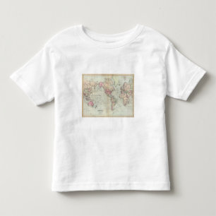 T-shirts Mundo, a projeção de Mercator