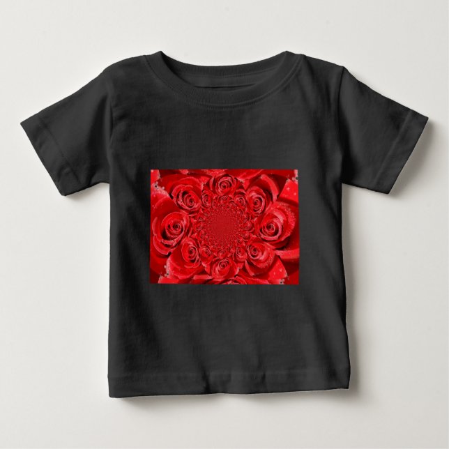 T-shirts Mundo com rosa de Coloração: Fantasia Floral (Frente)