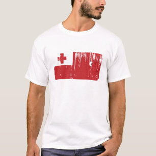 T-shirts Mundo da bandeira de Tonga