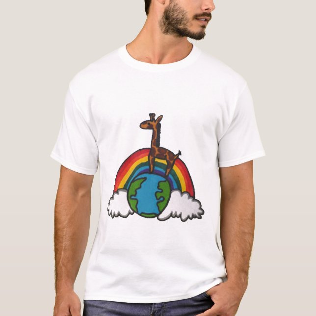 T-shirts mundo do girafa (Frente)