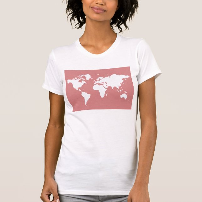 T-shirts Mundo Elegante Rosa (Frente)