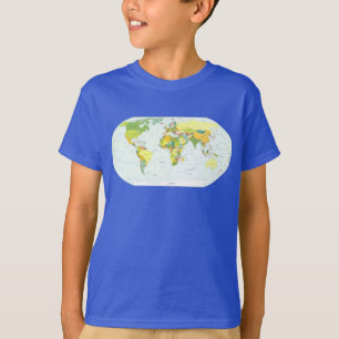 T-shirts mundo+mapa+globo+país+atlas