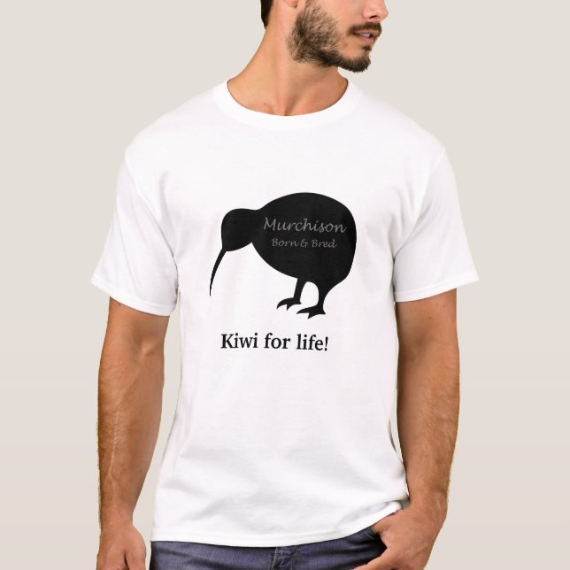T-shirts Murchison Nascer & Bred - Kiwi para diafragma (Frente)
