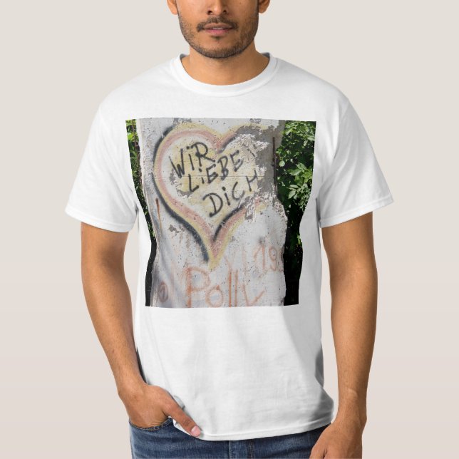 T-shirts Muro de Berlim - nós amamo-lo (Frente)