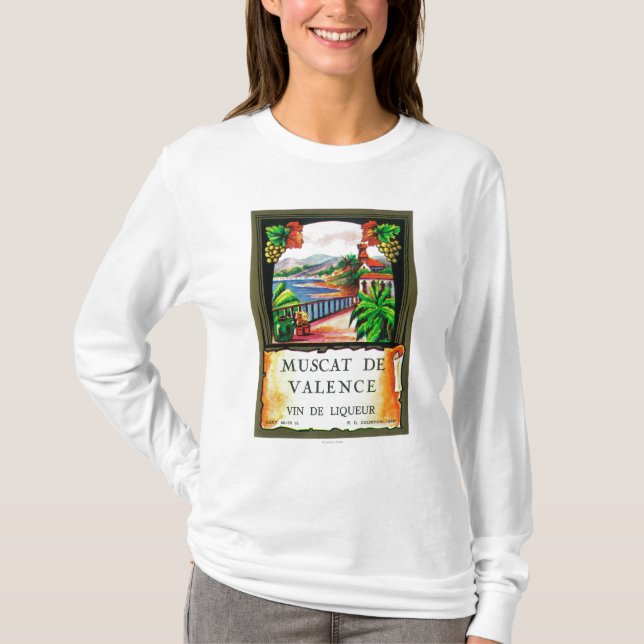 T-shirts Muscat De Valence Vinho LabelEurope (Frente)