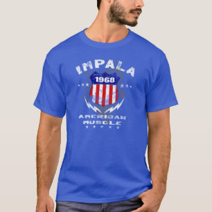 T-shirts Músculo 1968 americano do Impala v3