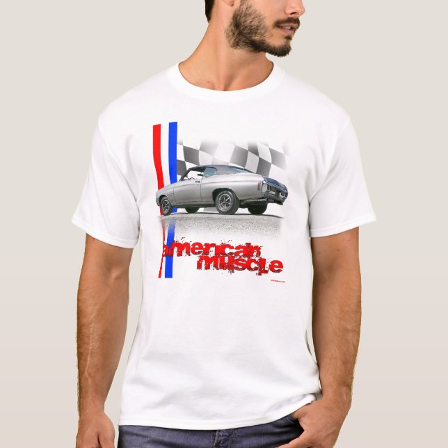 T-shirts Músculo 1970 do americano de Chevrolet Chevelle SS (Frente)
