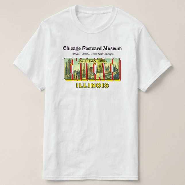 T-shirts Museu Postal de Chicago (Frente do Design)