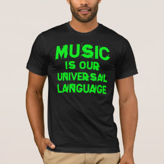 T-shirts Music is our Universal Language alpargata