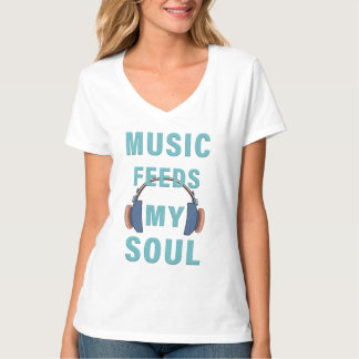T-Shirts Música alimenta minha alma