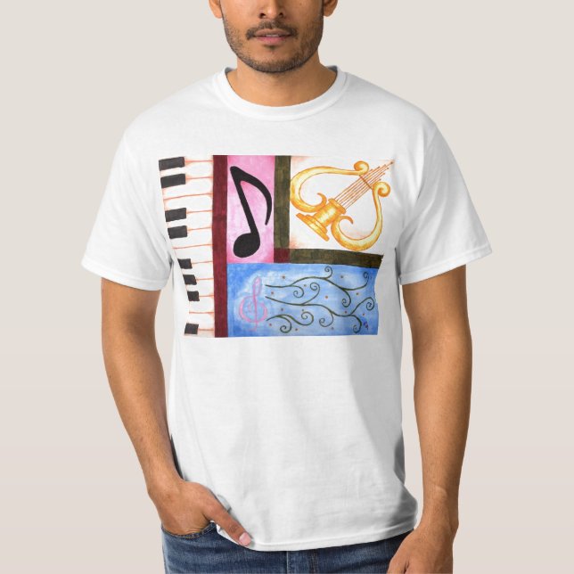 T-shirts Música bonita (Frente)