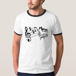 T-shirts Música conecta pessoas
