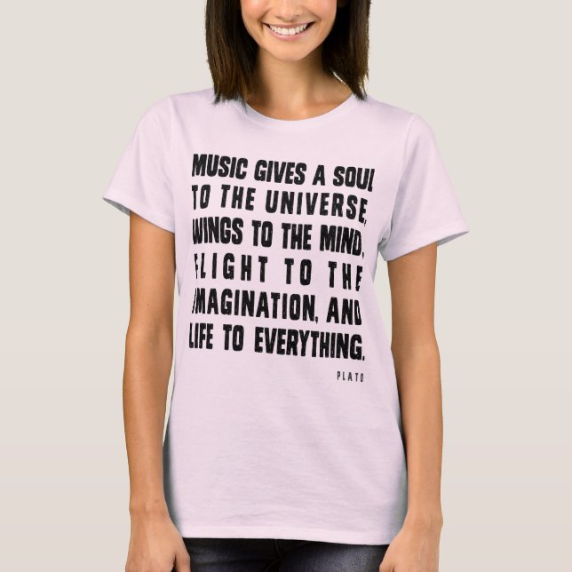T-shirts Música Dá Alma Ao Universo (Frente)