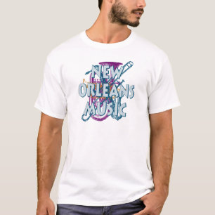 T-shirts Música de Nova Orleães