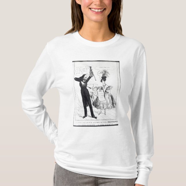 T-shirts Música e amor ou dois executores rivais (Frente)