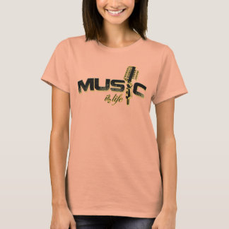 T-shirts Música é vida