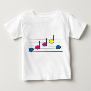 T-shirts Música Notas Criança