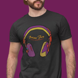 T-shirts Músicas de fones de ouvido DJ personalizadas