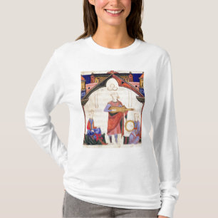 T-shirts Músicos que jogam a guitarra e o pandeiro