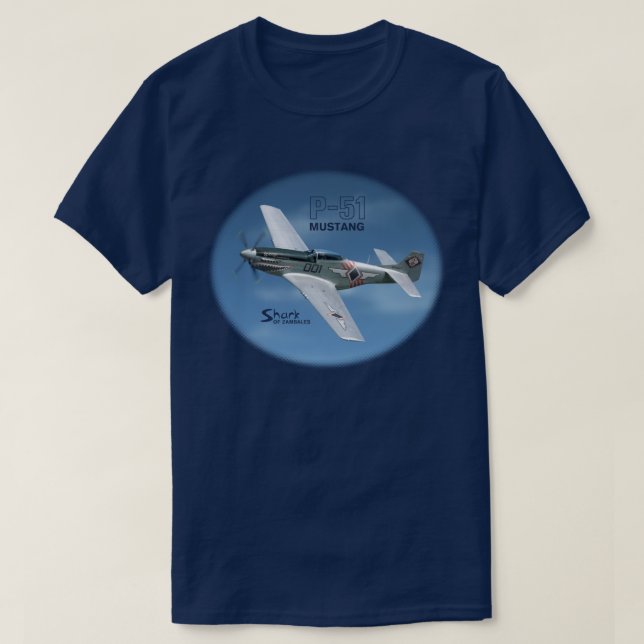 T-shirts Mustang P-51 (Frente do Design)