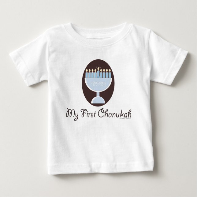 T-shirts My First Chanukah Hanukkah Infant Long Sleeve Tee (Frente)