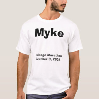 T-shirts Myke, Chicago maratona 9 de outubro de 2005