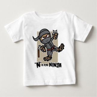 T-shirts "N" é para Ninja Toddler Long Sleeve