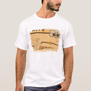 T-shirts NA, EUA, Arizona, Holbrook Rota 66 mural de estrad