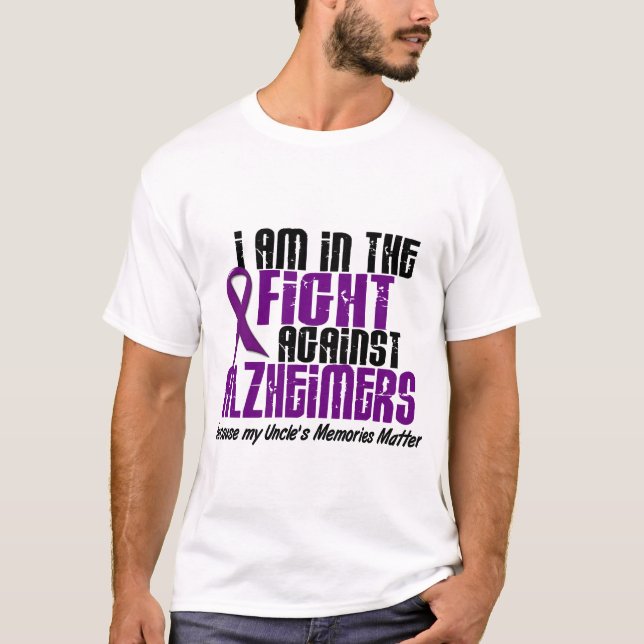 T-shirts Na luta contra o TIO da doença de Alzheimer (Frente)