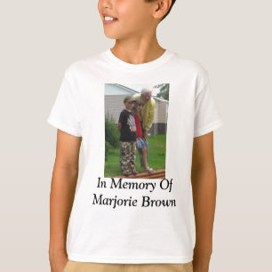 T-shirts Na memória de Marjorie Brown