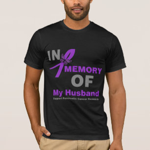 T-shirts Na memória de meu câncer de pâncreas do marido