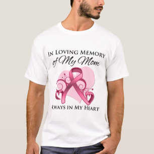 T-shirts Na memória de minha mamã - cancro da mama