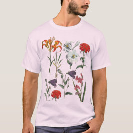 T-SHIRTS NA MODA RETRO FLORAL DESIGN COM MENTIRAS