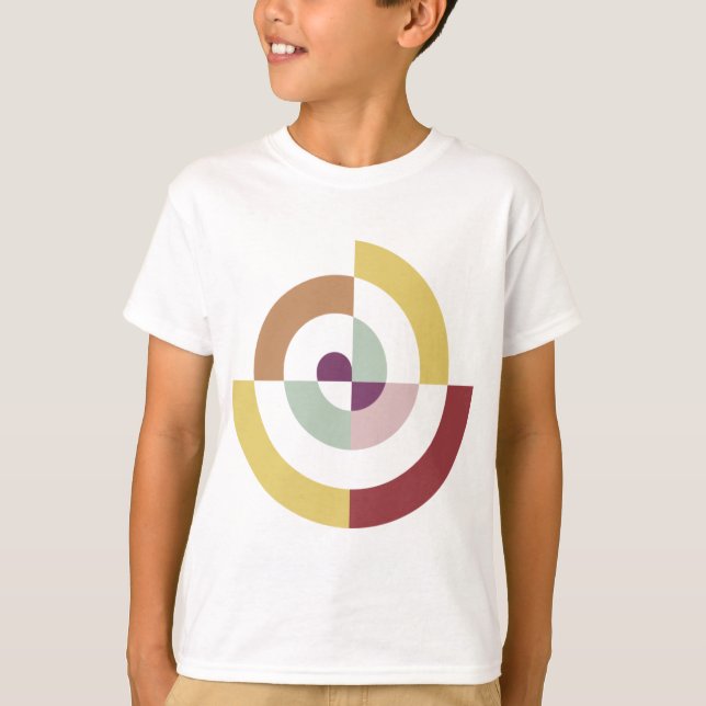 T-shirts Na moda Spiral Design (Frente)