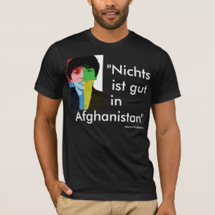 T-shirts “Nada é em Afeganistão bom” Käßmann alparg